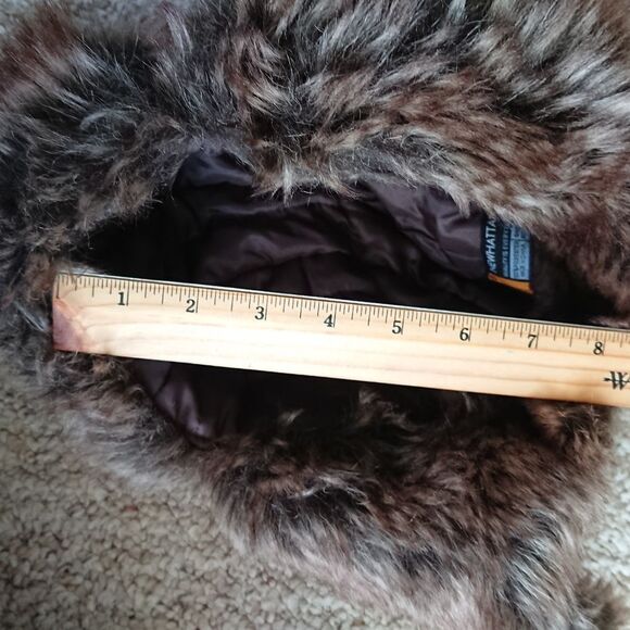 Newhattan Green and Brown ear flap faux fur Trapper Hat - Picture 7 of 12